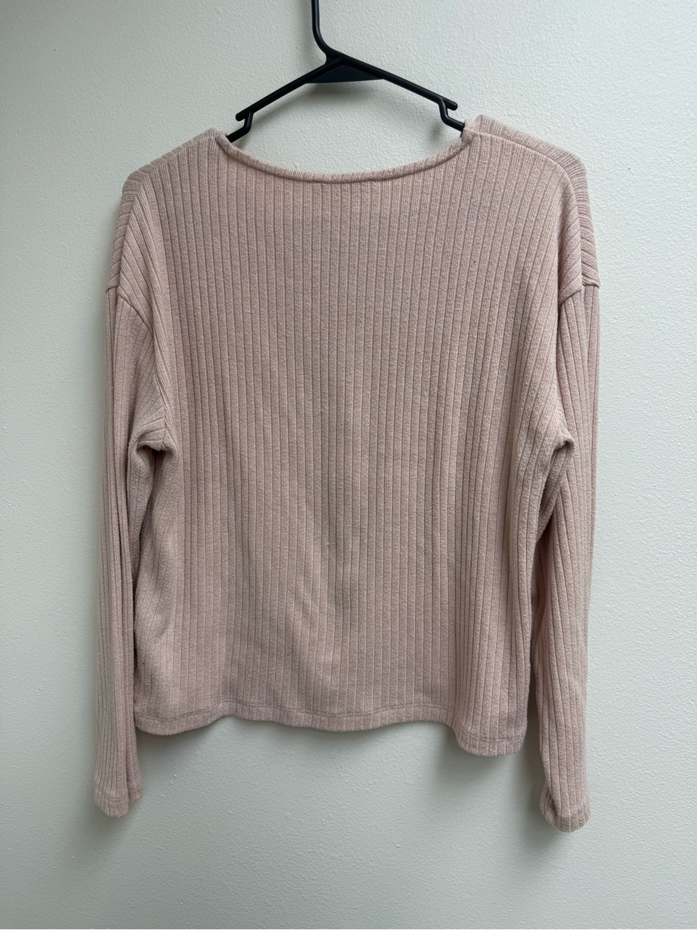Madewell Blush Ribbed Button-Front Cardigan - Picture 5 of 5
